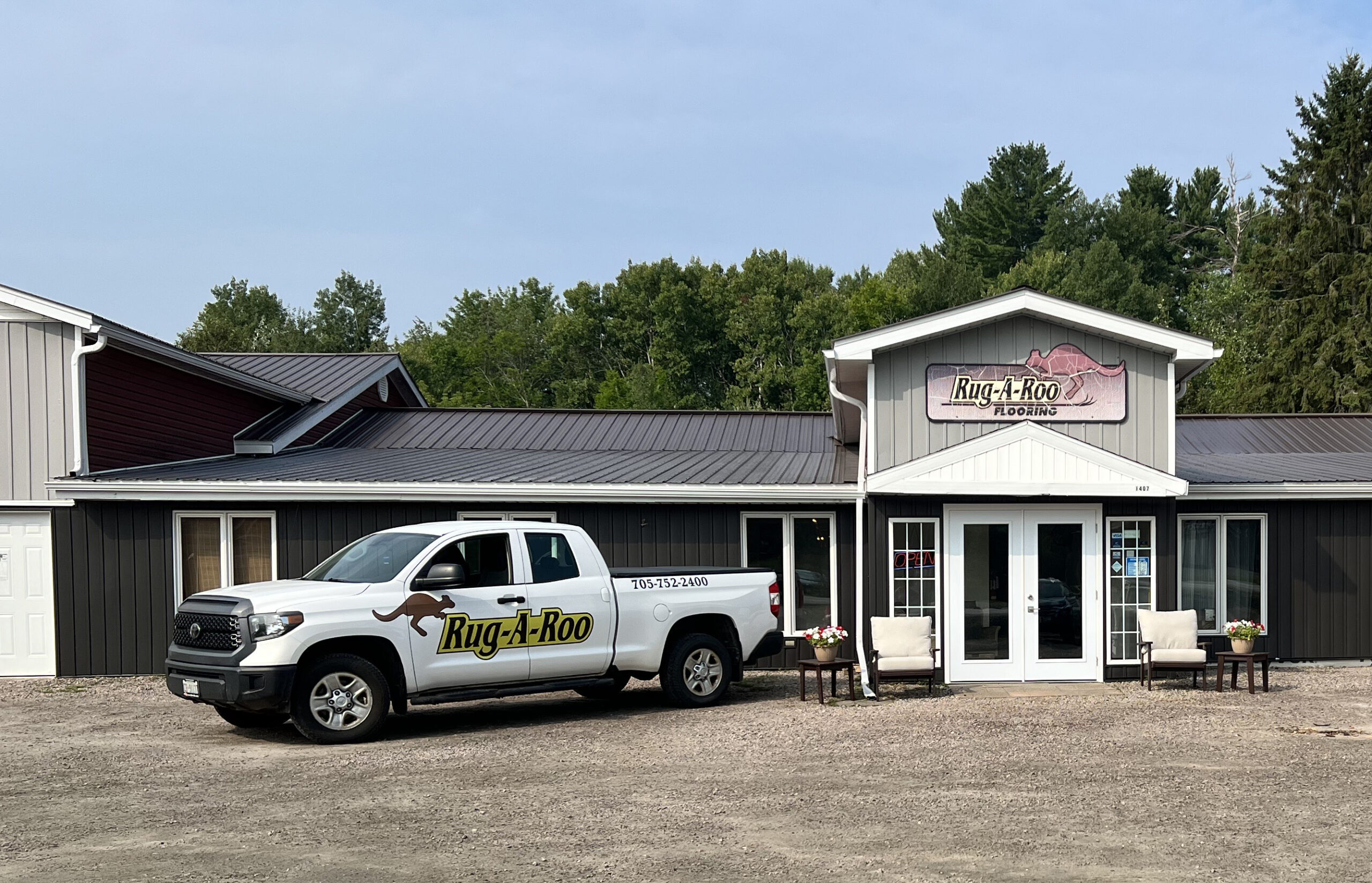 Flooring showroom in Powassan, ON with experts ready to assist customers in person or by phone with product selection and installation services.